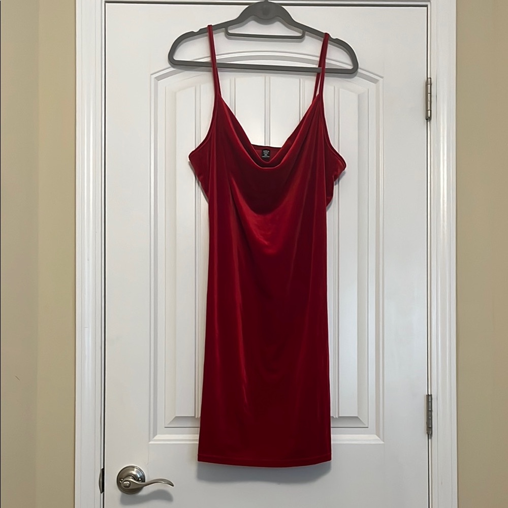 Elegant Red Slip Dress